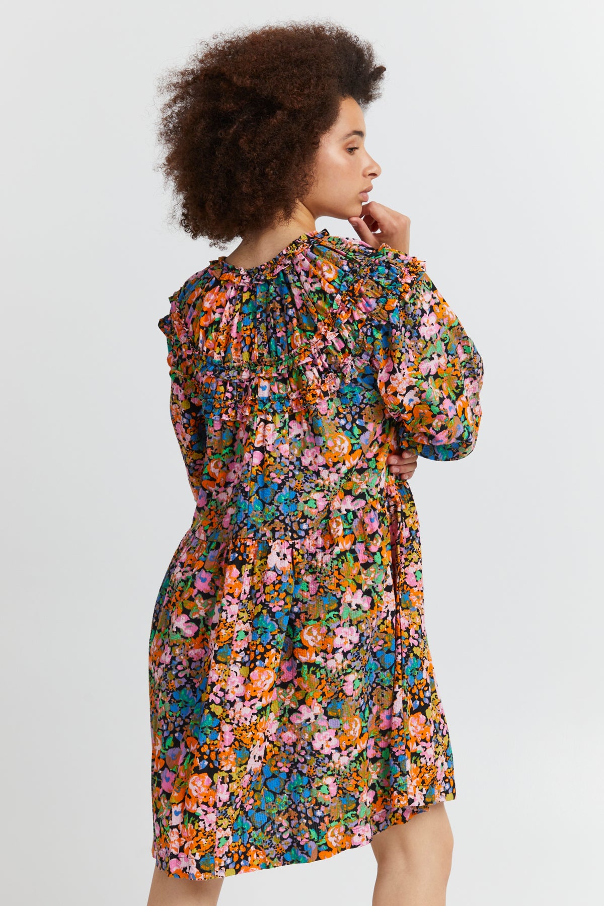 Jindy Multi Colour Floral Dress